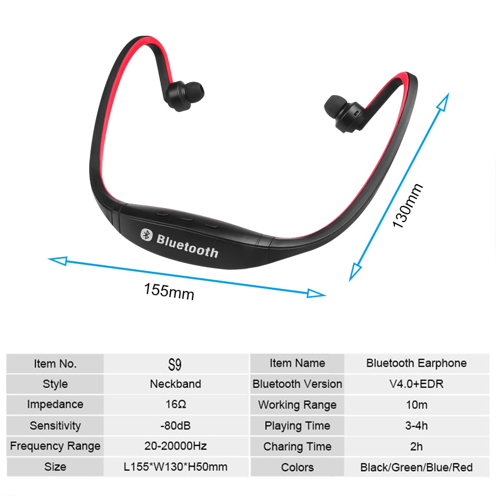 Bluetooth rear-mounted sports earphones Wireless dynamic stereo MP3 earphones - Image 5