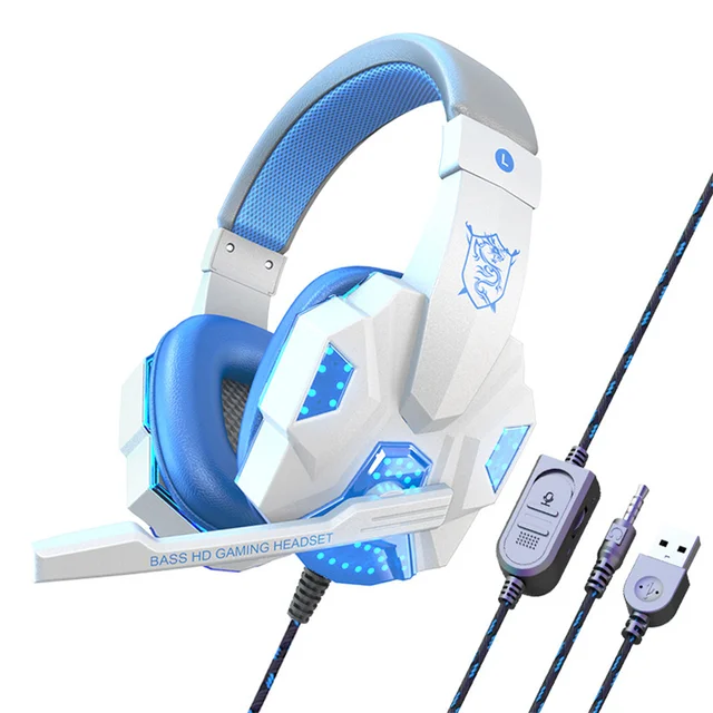 Earphones for wired laptops, dedicated earphones for gaming and esports, comfortable to wear, and head mounted gaming headphones - Image 8