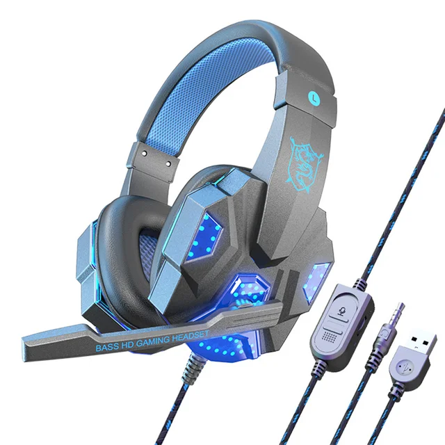 Earphones for wired laptops, dedicated earphones for gaming and esports, comfortable to wear, and head mounted gaming headphones - Image 7