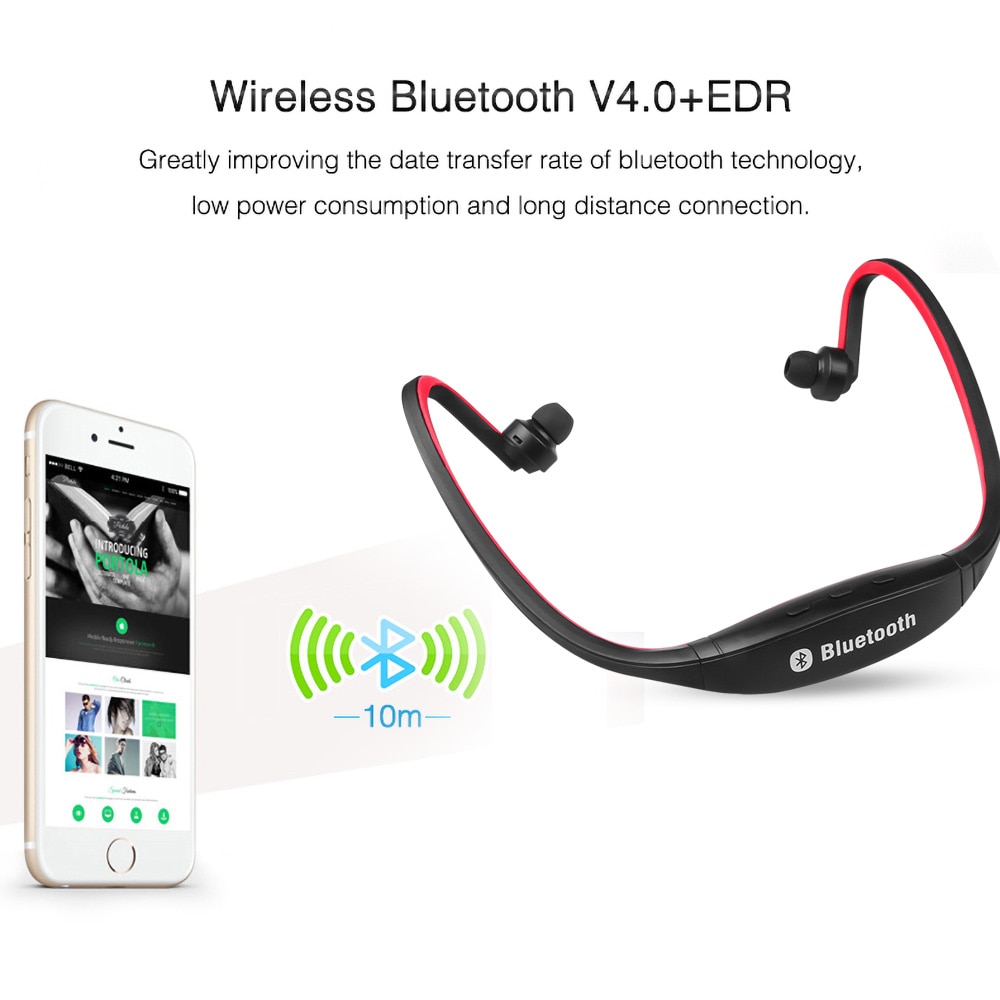 Bluetooth rear-mounted sports earphones Wireless dynamic stereo MP3 earphones - Image 3